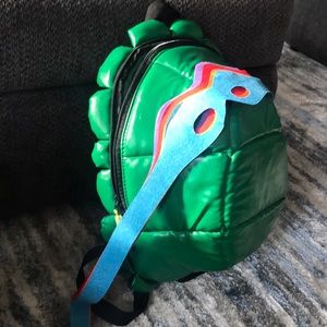Kids ninja turtle backpack shell with masks